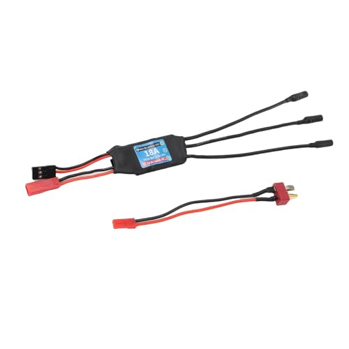 CHICIRIS 18A Brushless ESC, 50A Motor Controller with 3.5mm Banana Connector for K989 Mini Z 1/24 1/28 RC Car