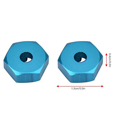 Wheel Hex Adapter, 4 Pcs Metal 7mm to 12mm Wheel Hex Hub Adapter for RC Spare Part RC Car Upgrade Parts