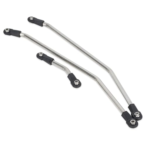 High Clearance Carbon Fiber LCG Chassis Kit with Transmission Shocks Absorbers for 1/10 RC Crawler Cheater Rigs SCX10 II (Links Set)