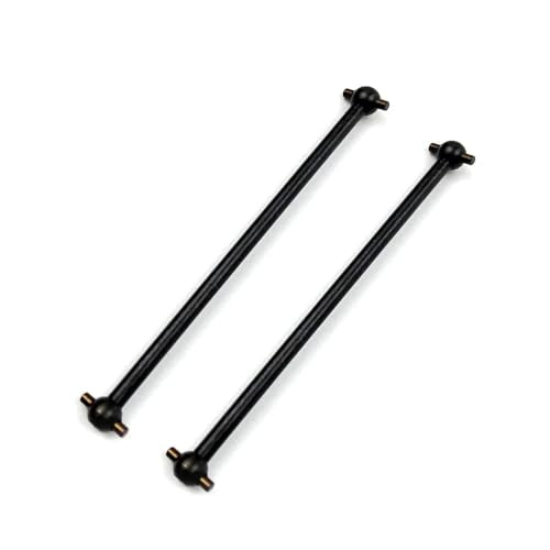 2PCS Metal Drive Shaft Dogbone Transmission Axle 61mm 63mm 70mm 77mm 84mm 86mm 89.5mm 101mm Axis Rod for RC 1/10 RC Car HSP 1/10 Accessories Upgrade (87mm)