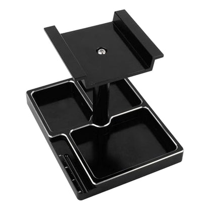 Metal Work Stand Repair Station Display Platform 360 Degree Rotation with Screws Holder for 1/18 1/24 RC Car TRX4M SCX24 AX24 FCX24