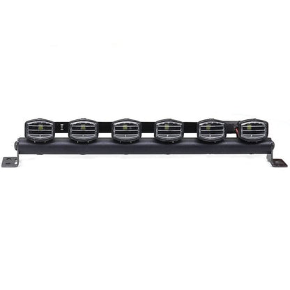 RC Car Light Bar Kit 6 LEDs Body Shell Roof Lights for 1/10 RC Crawler Car Truck Accessories - (Color: Black, CN)