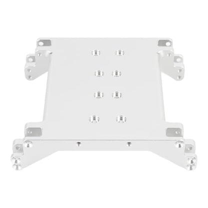 CHICIRIS RC Car Chassis Skid Plate, Aluminum Alloy Lightweight High Strength with Multiple Mounting Holes for RR10 1/10 RC Car (Silver)