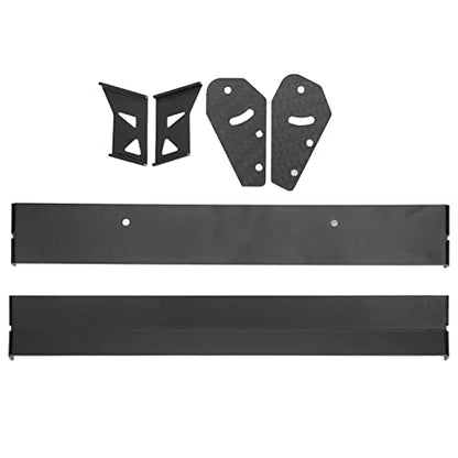 Drfeify RC Car Metal Tail Rear Spoiler Wing Set, Universal Upgrade DIY Parts for 1/10 RC On Road Racing Drift Car