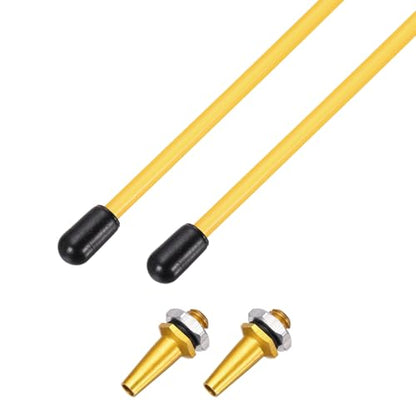 uxcell 320mm Plastic Protection Antenna Tube, RC Antenna Tube with Mount and Cap for RC Car Boat Drone Receiver(Gold, 2 Pcs) - color: Gold, size: 320mm
