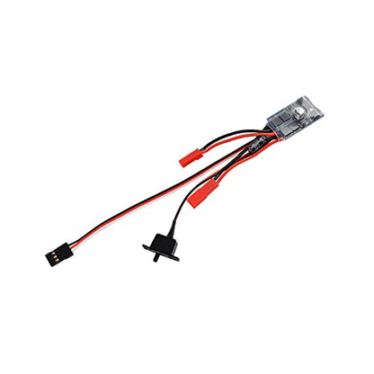 Waterproof 10A Brushed ESC E2s Dual Way Brake LED Control for 1/16 1/18 1/24 RC Car, Boat, Tank8 RC Car Brushless ESC