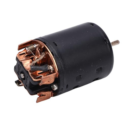540 35T Brushed Motor High Performance High Torsion Motor with Cooling Fan and Splash Proof Design for RC Climbing Car Drone Sweeping Robot Alloy Steel Material with Connecting