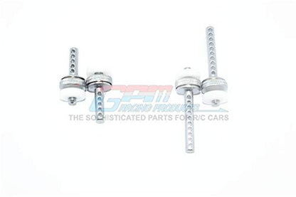 Element Enduro Sendero Trail Truck Upgrade Parts Aluminum Front + Rear Magnetic Body Posts - 4Pc Set Gray Silver
