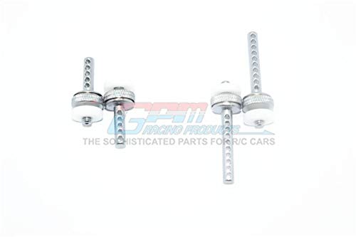 Element Enduro Sendero Trail Truck Upgrade Parts Aluminum Front + Rear Magnetic Body Posts - 4Pc Set Gray Silver