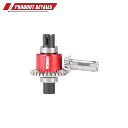 RCAWD NO Oil-Spill Front Diff Set, 30T Main RC Differential 0.8Mod & 12T Input Gear, 30KcSt Oil Filled for ARRMA Typhon Granite Mojave Grom Upgrades Part Red - size: Front 30T main diff & 12T input gear