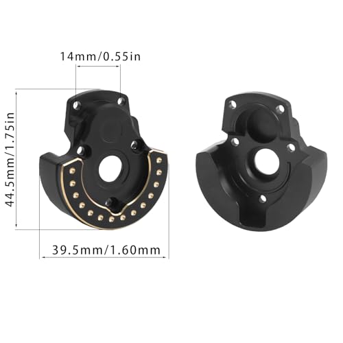 F10 Portal Axle Brass Weights Steering Knuckles with Front & Rear Portal Covers for Vanquish VRD VS4-10 Phoenix 1/10 RC Crawler LCG Lower COG Upgrade (3 in 1) - color: 3 in 1