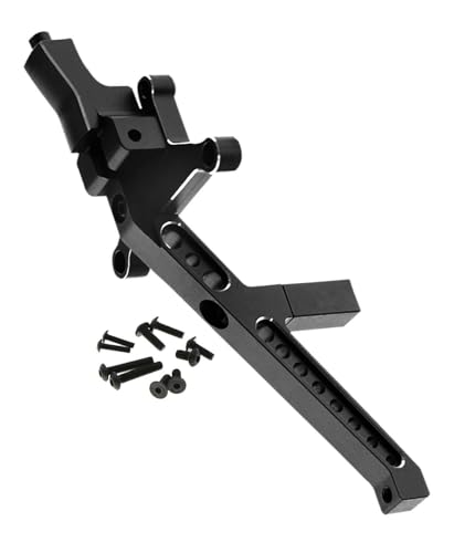 Aluminum Front Chassis Brace Upgrades Part for 1/8 Sledge 4WD #95076-4,Alloy Front Chassis Brace Hops up for Sledge Monster Truck RC Car #95076-4,Replace #9520, Black - color: Black