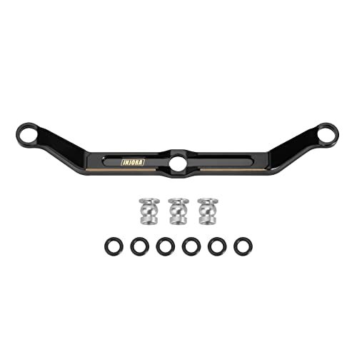 INJORA Black Brass Steering Link for 1/18 RC Crawler TRX4M Upgrade, 12g - color: Black