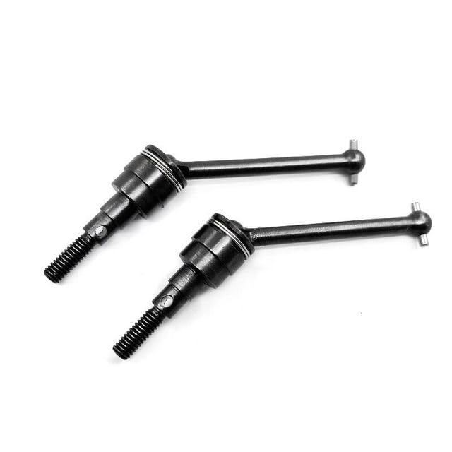 Front Lower Suspension Arm Hub Carrier Base C/Steering Cup/Metal Drive Shaft for 1/10 Tamiya CC01 TA02 TA03 4WD Buggy RC Car OP(Drive Shaft Black) - color: Drive Shaft Black