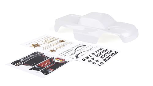 SummitLink Custom Body Compatible for 1/10 Scale RC Car or Truck (Truck not Included) (Police White) - style: Police White