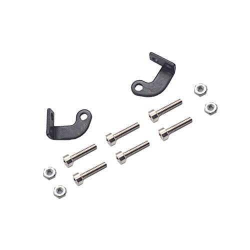 RC Light Bar Roof Lamp Kit 48 Double Row Lights Compatible with Traxxas Slash Rustler Trx4 Axial SCX10 Tamiya D90 Gen8 1/10 RC Crawler (L Shape Universal Brackets)
