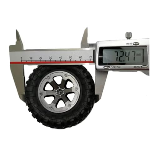 Compatible with LDRC LD P06 for Unimog 1/12 RC Truck Car Parts Accessories 4pcs 72mm Tire Tyre Wheel RC Assortment