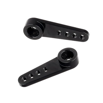HobbyPark Metal 25T Servo Horn 5mm Spline Gear 25 Teeth Steering Arm for 1/18 RC Cars Trucks Crawler RC Airplane Aircraft Servos Motor (2-Pack)