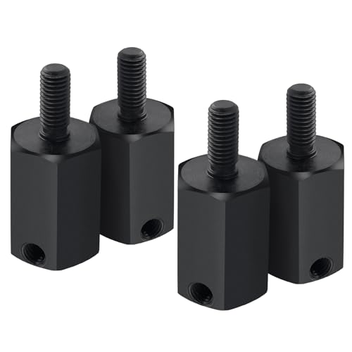 4PCS MORFUM SCX6 Hard Steel Wheel Hex Hub 20mm Offset Extension Hex Drive Adapter Combiner Coupler Conversion Compatible with 1/6 SCX6 AXI05000 RC Crawler Car Upgrades