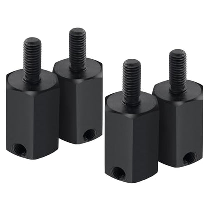 4PCS MORFUM SCX6 Hard Steel Wheel Hex Hub 20mm Offset Extension Hex Drive Adapter Combiner Coupler Conversion Compatible with 1/6 SCX6 AXI05000 RC Crawler Car Upgrades