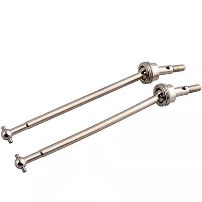 RC 108015 Metal Universal Drive Shaft Dogbone for HSP 1/10 94111 94110Pro 94108 Off-Road Monster Truck Upgrade Parts (Color : Silver(2Pcs)) - color: Silver(2pcs)