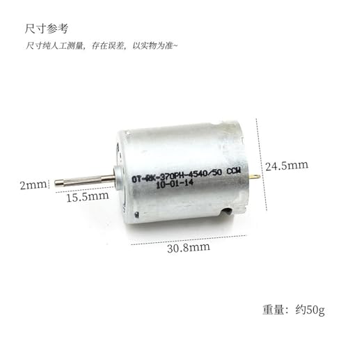 Mini 24mm RK-370 Carbon Brush Motor DC 5V 6V 7.4V High Speed Large Torque Small 370 Engine(C Knurling Shaft) - size: C Knurling Shaft