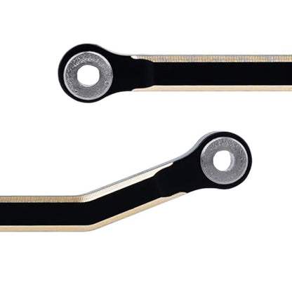 DJX 10PCS Brass High Clearance Links Set Front & Rear Link with Steering Link Suitable for Axial SCX30 Upgrades Parts