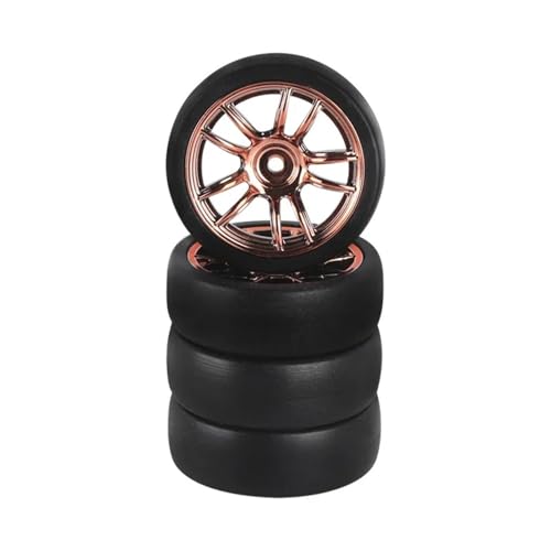 RC Toys For Ldrc AE86 A86 LD1801 LD1802 LD1803 LD1804 A01 A02 1/18 4pcs 31mm RC Hard Drift Tire Wheel Hard Tyre RC Car Upgrade Parts(Brown B) - color: Brown B