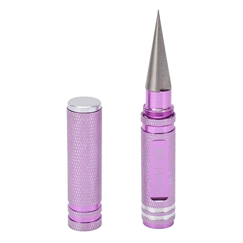0-14mm Universal RC Reamer Hole Puncher with Aluminum Handle, Curved Scissor Drills Set for RC Car Truck Tank Drone Body Shell Mounting (Violet) - color: Violet