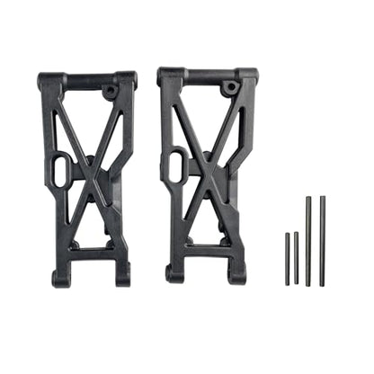 Front Lower Suspension Arms & Hinge Pin Set, Replacement for Part #10112 & #10230, Compatible with VRX Cobra, Smash, Legendary Thunder & More RC Trucks