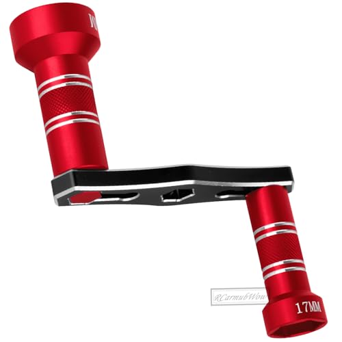 RC Interchangeable 17mm & 24mm Upgrades Part for 1/6 1/8 1/10 Scale RC Car Trucks Crawler Buggy,Spanner Repair Tool,Red - color: Red(1set)