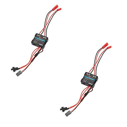 2Pcs RC Motor ESC 40A Brushed ESC Motor Electric Speed Controller 6-12.6V for 1/16 1/18 1/24 etc RC Model Cars RC Accessories Parts