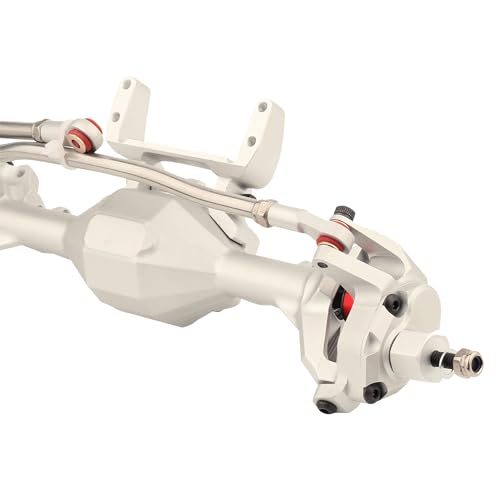 1/10 CNC Aluminum Alloy Integrated Front & Rear Portal Axle for SCX10 II Element Enduro GEN8 RGT EX86100 90046 90047 RC Crawler Upgrade Part (Silver)