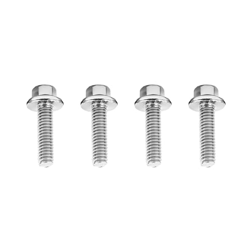 4PCS M6 x 25mm Car Mounting Bolt Screws Kit, OEM#W706175S43 | 304 stainless steel construction, replacement screw design, compatible with F-600 super duty E-350, car accessories - size: M6*25