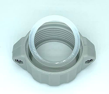 Replacement Coupling Connector Seal Kit for Coleman Lay-Z-Spa 1A+2B/C | Pump Fittings Screw Nut Nipple, Leak Repair Washers Gaskets, Durable Rubber, Easy Install, Fix E02 Error - color: 1A2BC Split nut