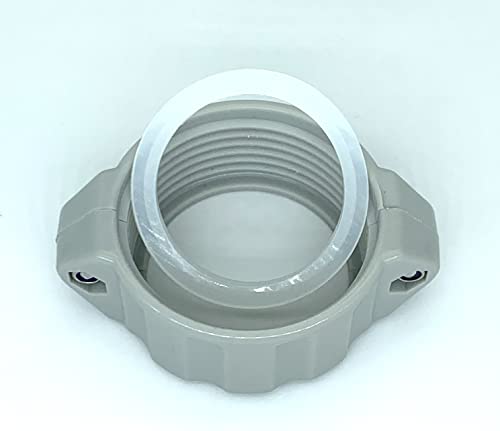 Replacement Coupling Connector Seal Kit for Coleman Lay-Z-Spa 1A+2B/C | Pump Fittings Screw Nut Nipple, Leak Repair Washers Gaskets, Durable Rubber, Easy Install, Fix E02 Error - color: 1A2BC Split nut