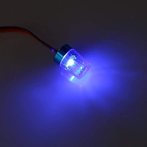 LED Strobing Rotating Flashing Light 9x15mm Lamp for RC Model Police Firefighting Ambulance Car Truck Lighting (2 Pack, Blue) - color: 2 Blue, 9x15mm