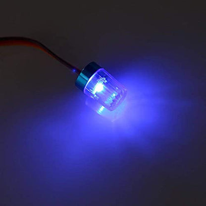 LED Strobing Rotating Flashing Light 9x15mm Lamp for RC Model Police Firefighting Ambulance Car Truck Lighting (2 Pack, Blue) - color: 2 Blue, 9x15mm