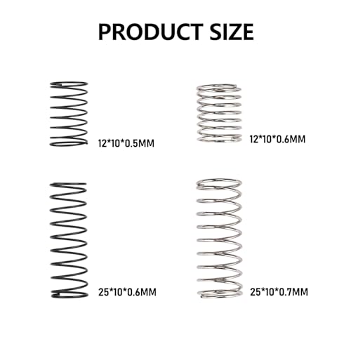 DSS18 Shocks 51MM Oil-Filled Dual Spring Shock Absorber CNC Long Threaded Oil Damper With Spring For TRX4MT TRX4M Upgrades 1/18 RC Crawler - style: 51mm red