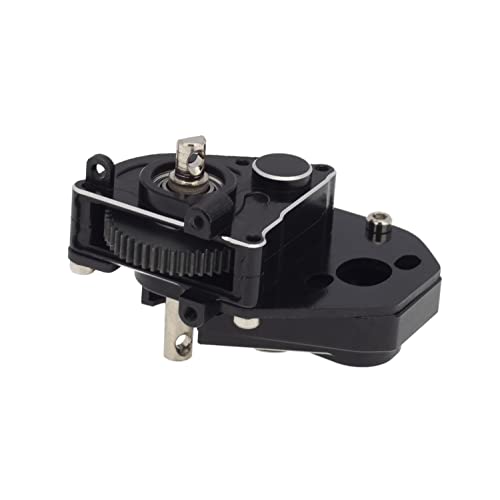 DKKY SCX24 Transmission Complete Gearbox for Axial SCX24 Bronco C10 JLU Gladiator Deadbolt 1/24 RC Crawler Upgrade Parts (Black) - color: Black