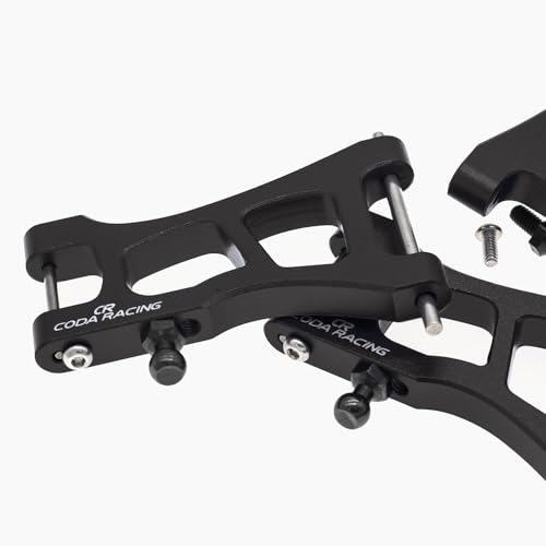 4-Pack Alloy Front&Rear Suspension Arms for Traxxas 1/18 LaTrax Teton Desert Prerunner SST -Replaces Part 7630 - color: Black