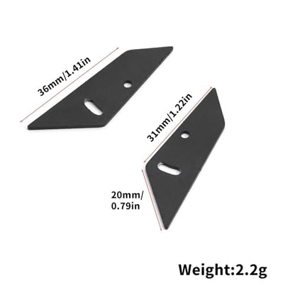 RC Accessory Compatible with Tamiya for TT02 XV01 94123 PGT2 for HSP 1/10 RC Car Upgrade Parts Metal for Rally Car Tail Wing Rear Spoiler Wing