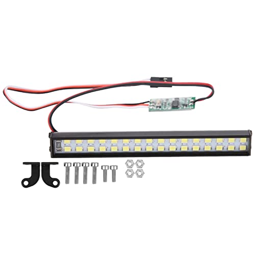 RC Light Bar, RC Light Kit Metal Plastic with Installation Accessories RC LED Lights for RC Crawler Car