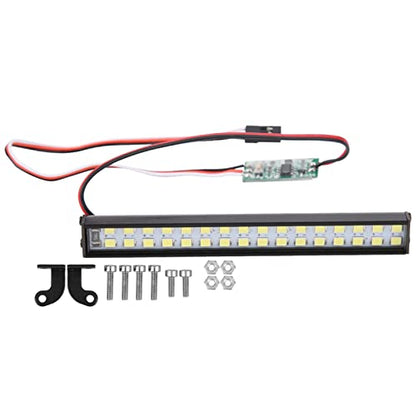 RC Light Bar, RC Light Kit Metal Plastic with Installation Accessories RC LED Lights for RC Crawler Car