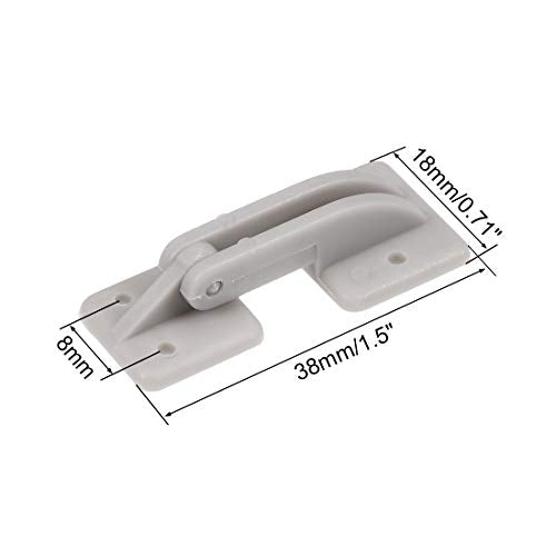uxcell RC Hinges Adjustable Hatch Hinge L38 x W18 mm, for RC Model Airplane Parts Grey 6pcs