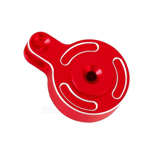 RC Aluminum 25T Fixed Link Steering Servo Saver Upgrades Part for 1/8 Typhon 3S BLX 1/10 Big Rock Granite Senton 3S BLX Kraton Outcast 4S BLX,Red - color: Red - (Upgrades Part)