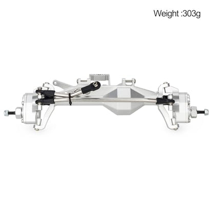 1/10 RC Portal Axles Set with BTA SOA Servo Mount CNC Aluminum One Piece Construction Offset Front Rear Completes Axle Set for Axial Capra 1.9 UTB LCG Cheater Rig 4WS DIY Upgrades (Silver) - color: Silver