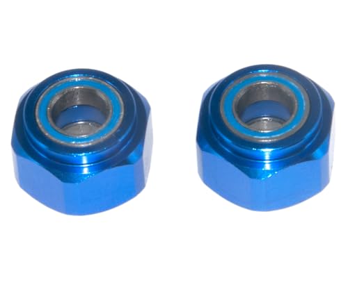 Front Wheel Hex Adapter & Bearing Compatible with 1/10 Tamiya DT03 DT-03 Upgrade RC Car Metal Part(Dark Blue) - color: Dark Blue