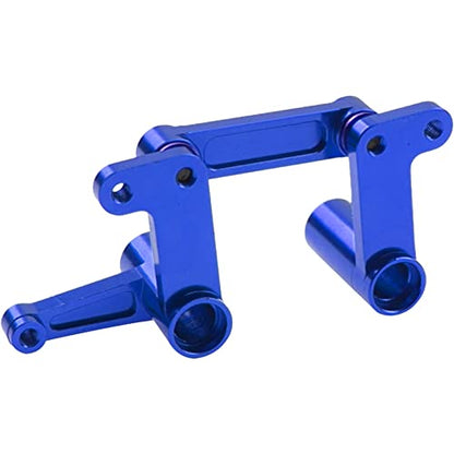 Aluminum Steering Bellcranks Drag Link Parts w/Ball Bearings Upgrade Part #3743 Compatible with Traxxas Slash 2WD Rustler VXL Bandit 1/10 RC Car (Blue) - color: Blue