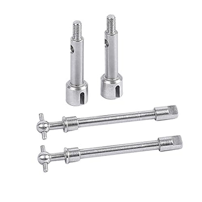 1/24 Stainless Steel Front Axle Drive Shaft CVD for Axial SCX24 RC Car Upgrades Parts (Front) - style: Front